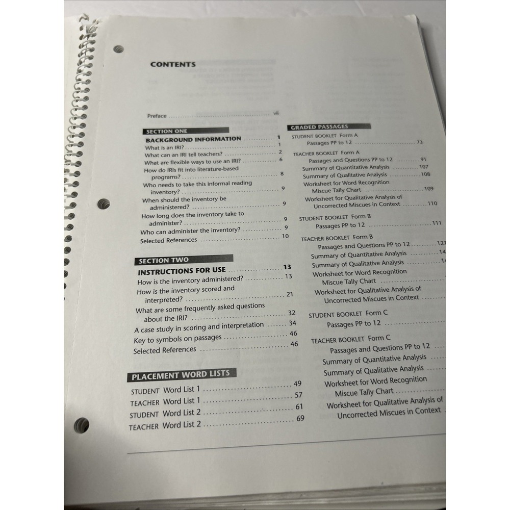 Informal Reading Inventory: Preprimer to Twelfth Grade, Sixth Edition - GOOD - Picture 2 of 8